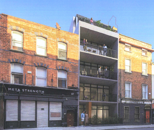 Planning application for Short Term Lease Apartments at 86 North King Street, Dublin 7