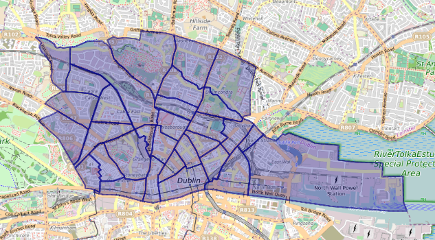 Dublin Central constituency map