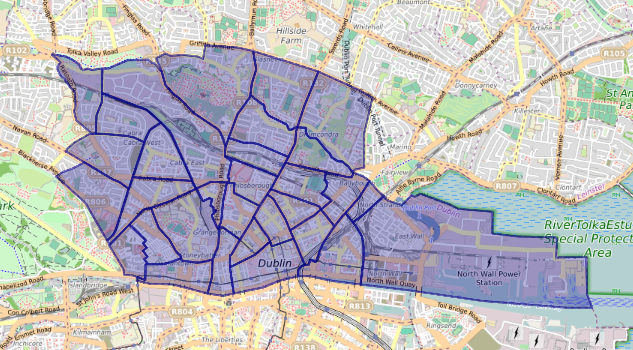 Map of Dublin Central