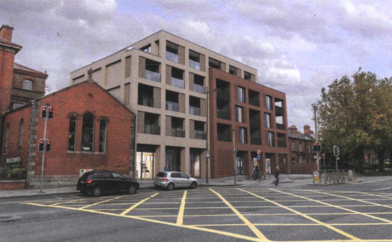 Computer image of new building