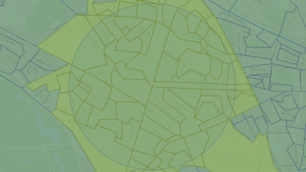 Map - within 750m of this site there is a population of about 16 thousand people