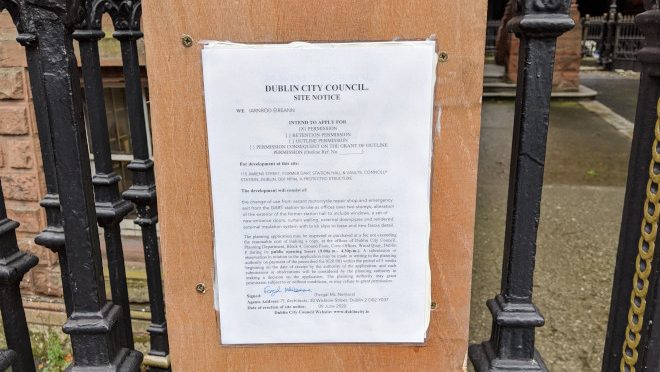 Amiens St planning application