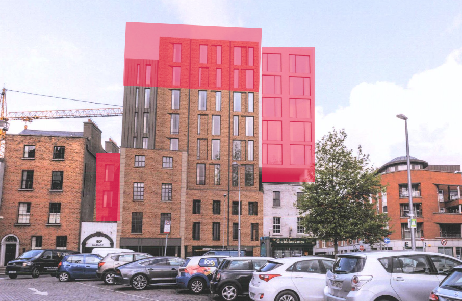 Sections being removed