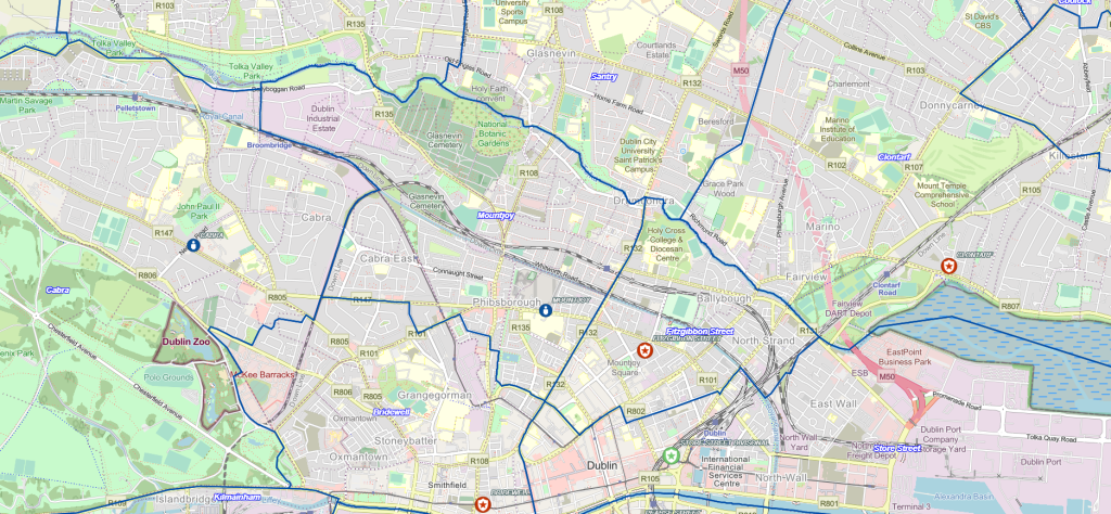 Map of Garda stations